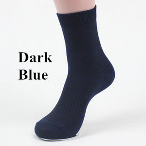 Men Socks Bamboo Fiber Anti-Bacterial Deodorizing and Air-permeable Business Leisure Socks Hot Sale 10 pairs/lot free shipping